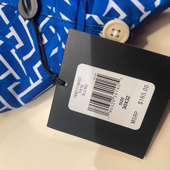 RLX Ralph Lauren Blue Geometric Men's Chinos - Picture 9 of 9